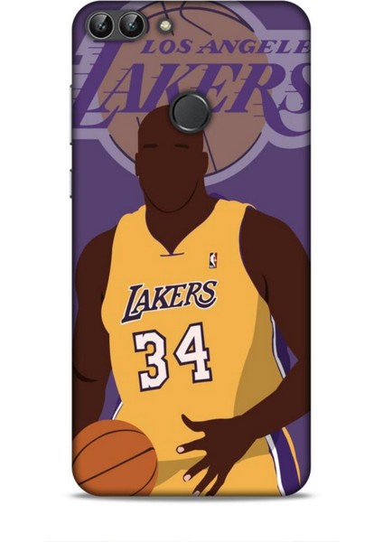 Huawei P Smart S 2020 Kılıf Basketbolcular 24 Lakers Kahverengi Darbe Emici Kılıf