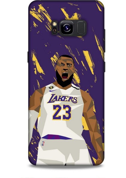 Samsung Galaxy S8 Kılıf Basketbolcular 18 Lebron James Nba Parlak Kılıf