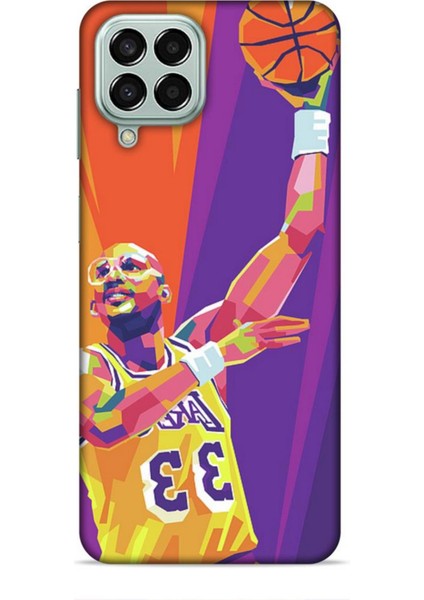 Samsung Galaxy M33 Kılıf Basketbolcular 22 Kareem Abdul Jabbar Kap