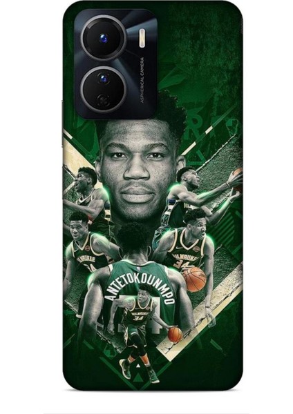 Vivo Y16 Kılıf Basketbolcular 15 Antetokounmpo Kalın Silikon