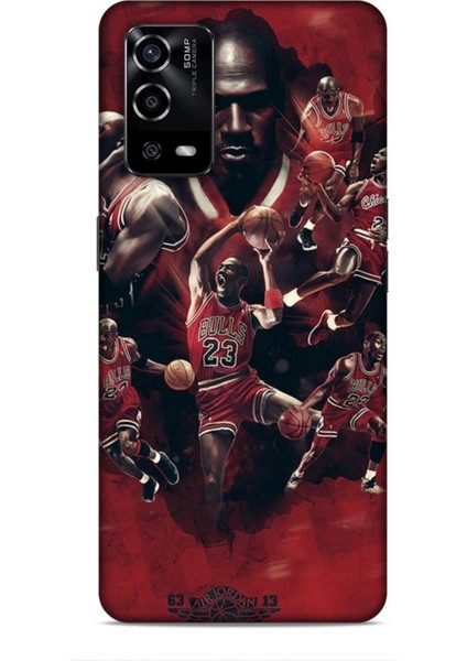 Oppo A55 4g Kılıf Basketbolcular 12 Bulls 23 Tasarım Kılıf