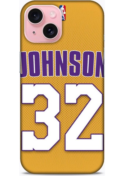 Apple iPhone 15 Kılıf Basketbolcular 19 Johnson 32 Tam Koruma Kılıf