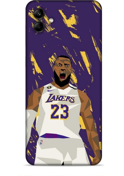 Samsung Galaxy M04 Kılıf Basketbolcular 18 Lebron James Nba Parlak Kılıf