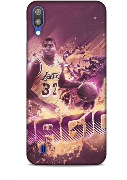Samsung Galaxy M10 Kılıf Basketbolcular 21 Magic Johnson Darbe Önleyici Kapak