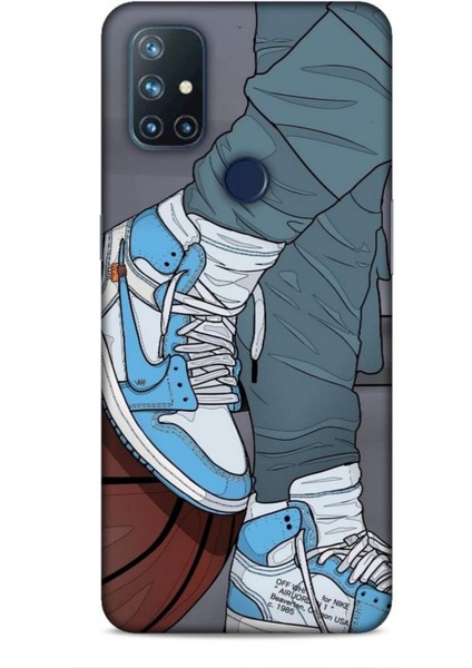 Oneplus Nord N10 5g Kılıf Basketbolcular 3 Ayakkabı Mavi Arka Kapak