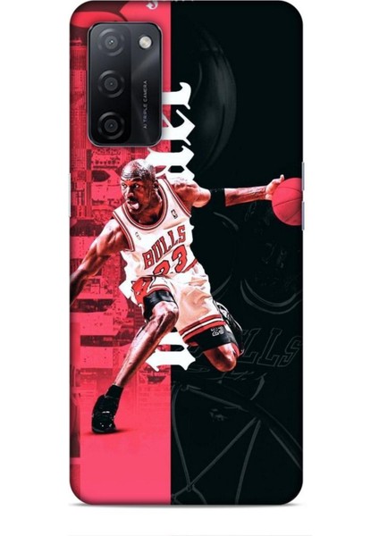 Oppo A5S Kılıf Basketbolcular 5 Jordan Bulls Beyaz Koruma Kılıfı