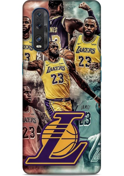 Oppo Find X2 Kılıf Basketbolcular 17 Lebron 23 Lakers Yumuşak Kılıf