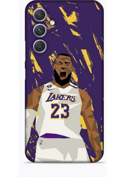 Samsung Galaxy A54 5g Kılıf Basketbolcular 18 Lebron James Nba Parlak Kılıf