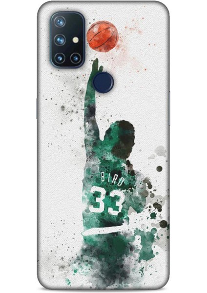 Oneplus Nord N10 5g Kılıf Basketbolcular 28 Bird 33 Beyaz Yeşil Iz Bırakmayan Kılıf