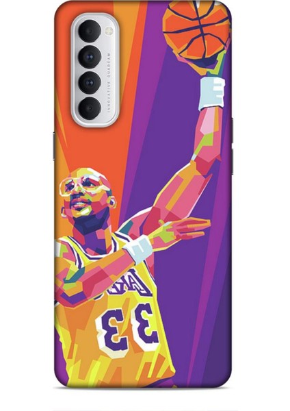 Oppo Reno 4 Pro Kılıf Basketbolcular 22 Kareem Abdul Jabbar Kap