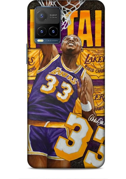 Vivo Y33S Kılıf Basketbolcular 23 Lakers 33 Jabbar Telefon Kabı