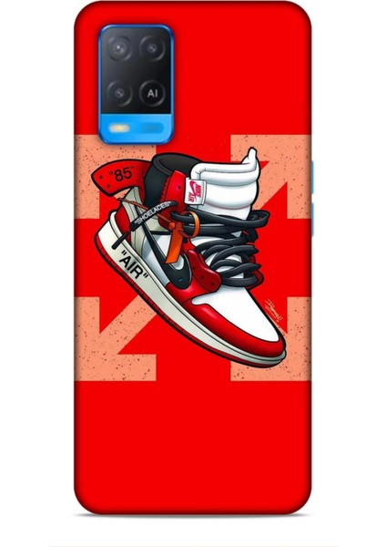 Oppo A54 Kılıf Basketbolcular 2 Air 85 Kırmızı Kapak