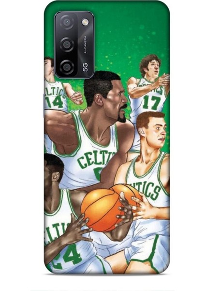 Oppo A55 5g Kılıf Basketbolcular 26 Jayson Celtics Yeşil Soft Kapak