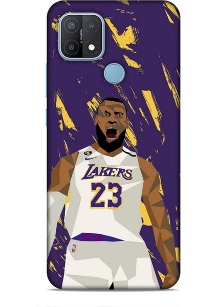 Oppo A15 Kılıf Basketbolcular 18 Lebron James Nba Parlak Kılıf