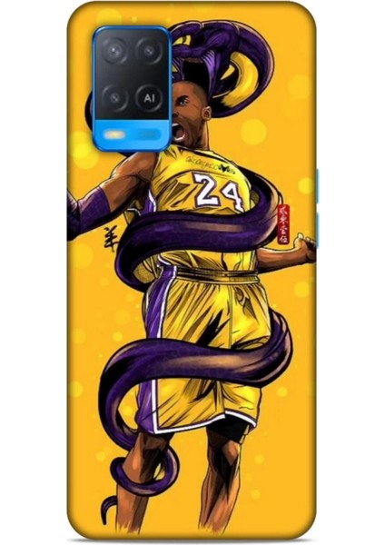 Oppo A54 Kılıf Basketbolcular 6 Kobe 24 Sarı Koruyucu Kapak
