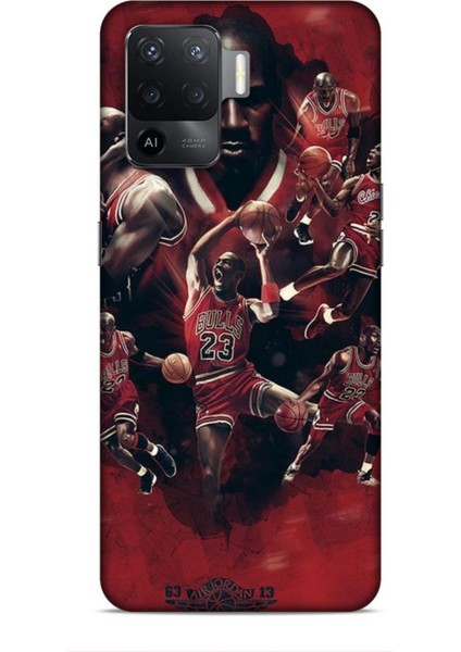 Oppo Reno 5 Lite Kılıf Basketbolcular 12 Bulls 23 Tasarım Kılıf