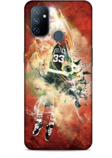 Oneplus Nord N100 Kılıf Basketbolcular 29 Larry Joe Bird Turuncu Leke Tutmaz Kapak