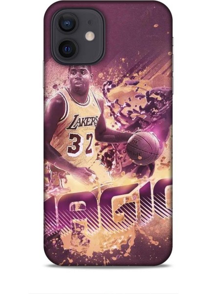 Apple iPhone 12 Kılıf Basketbolcular 21 Magic Johnson Darbe Önleyici Kapak