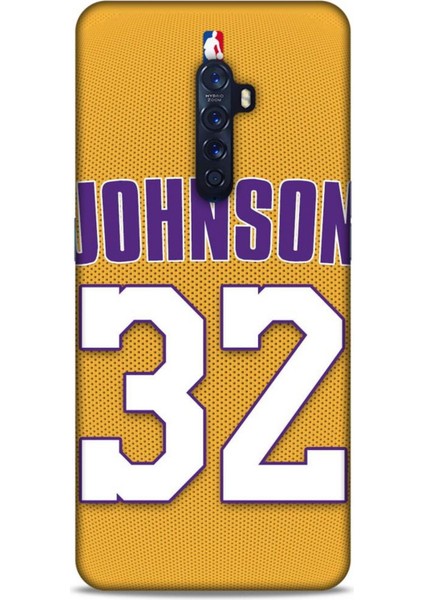 Oppo Reno 2 Kılıf Basketbolcular 19 Johnson 32 Tam Koruma Kılıf