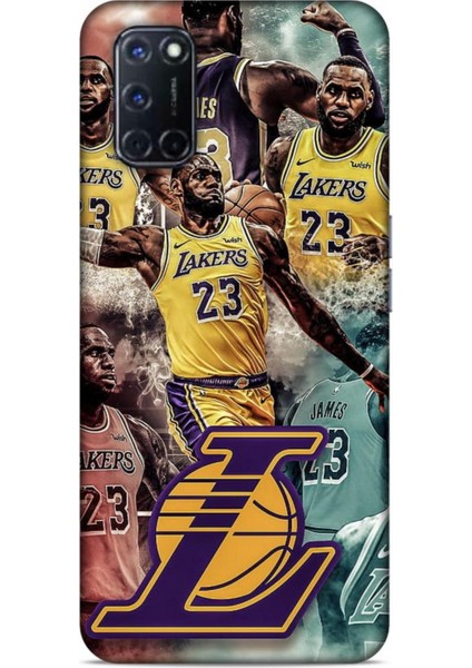 Oppo A52 Kılıf Basketbolcular 17 Lebron 23 Lakers Yumuşak Kılıf