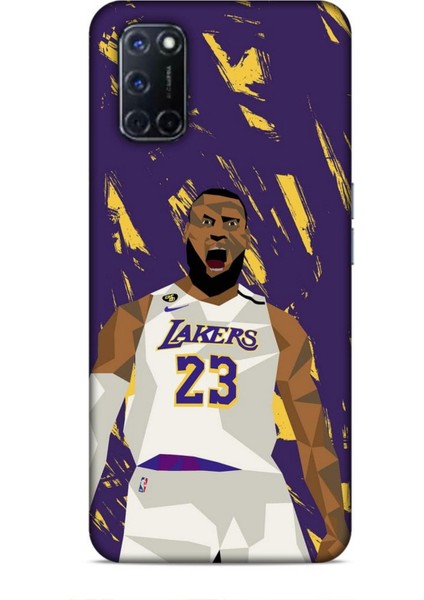 Oppo A52 Kılıf Basketbolcular 18 Lebron James Nba Parlak Kılıf