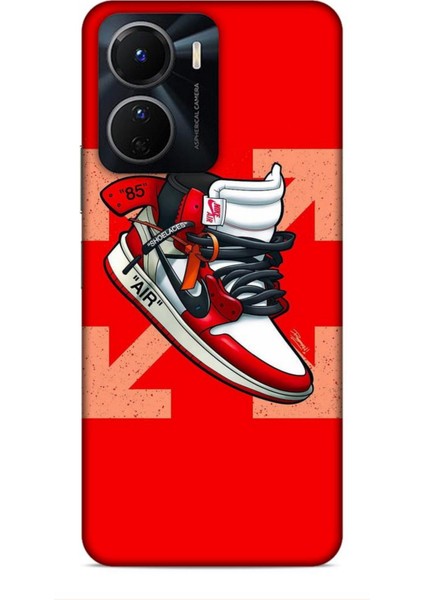 Vivo Y16 Kılıf Basketbolcular 2 Air 85 Kırmızı Kapak