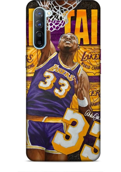 Oppo Reno 3 Kılıf Basketbolcular 23 Lakers 33 Jabbar Telefon Kabı