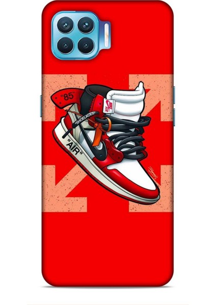 Oppo Reno 4 Lite Kılıf Basketbolcular 2 Air 85 Kırmızı Kapak