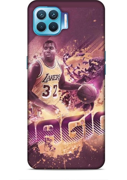 Oppo Reno 4 Lite Kılıf Basketbolcular 21 Magic Johnson Darbe Önleyici Kapak