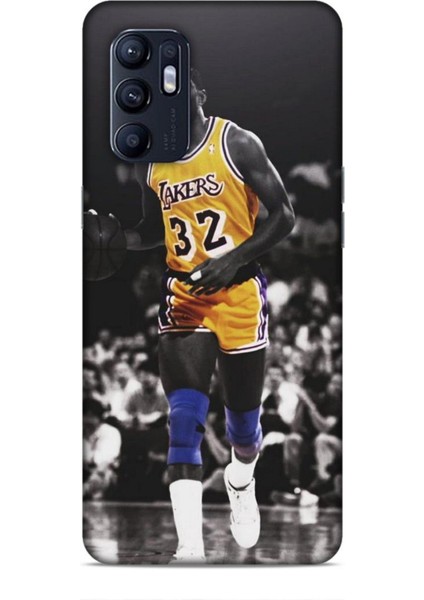 Oppo Reno 6 Kılıf Basketbolcular 20 Lakers 32 Renkli Kılıf