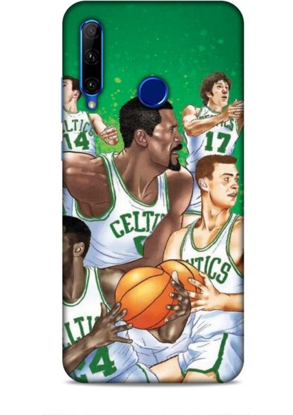 Honor 20 Lite Kılıf Basketbolcular 26 Jayson Celtics Yeşil Soft Kapak