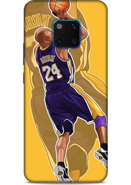 Huawei Mate 20 Pro Kılıf Basketbolcular 9 Kobe Bryant 24 Mor Uv Kılıf