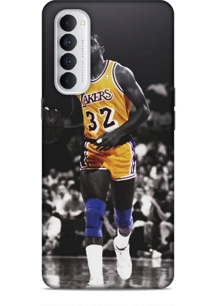 Oppo Reno 4 Pro Kılıf Basketbolcular 20 Lakers 32 Renkli Kılıf