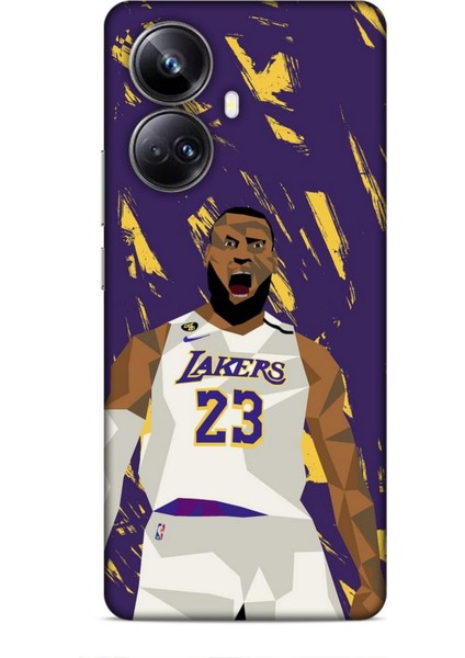 Realme 10 Pro Plus Kılıf Basketbolcular 18 Lebron James Nba Parlak Kılıf