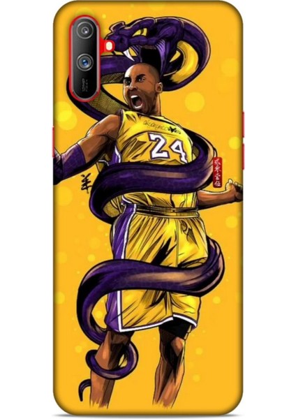 Realme C3 Kılıf Basketbolcular 6 Kobe 24 Sarı Koruyucu Kapak