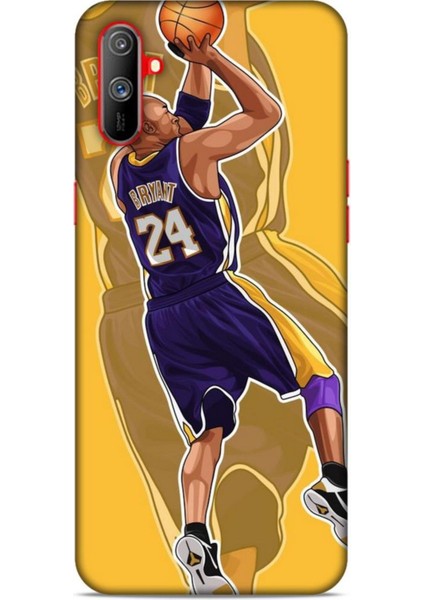 Realme C3 Kılıf Basketbolcular 9 Kobe Bryant 24 Mor Uv Kılıf