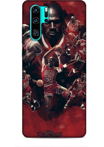 Huawei P30 Pro Kılıf Basketbolcular 12 Bulls 23 Tasarım Kılıf