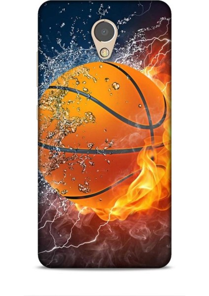 Lenovo P2 Kılıf Basketbolcular 30 Basketbol Topu Kenarları Şeffaf Kapak