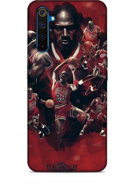 Realme 6 Kılıf Basketbolcular 12 Bulls 23 Tasarım Kılıf