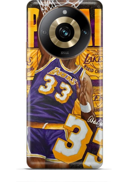 Realme 11 Pro Plus Kılıf Basketbolcular 23 Lakers 33 Jabbar Telefon Kabı