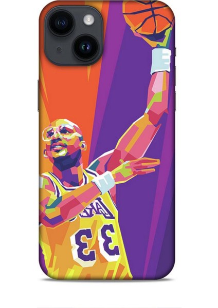 Apple iPhone 14 Kılıf Basketbolcular 22 Kareem Abdul Jabbar Kap