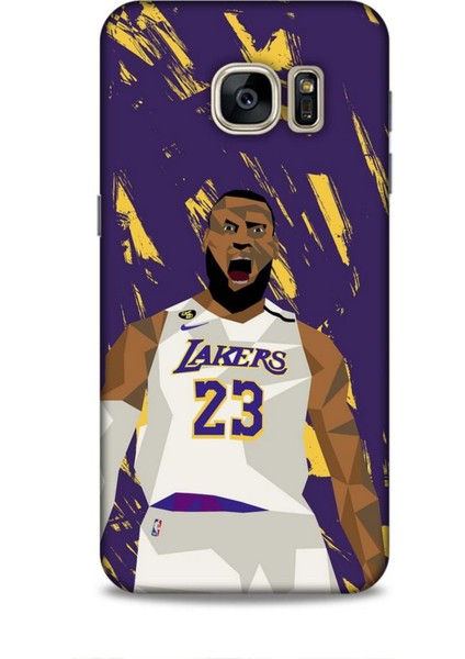 Samsung Galaxy S7 Kılıf Basketbolcular 18 Lebron James Nba Parlak Kılıf