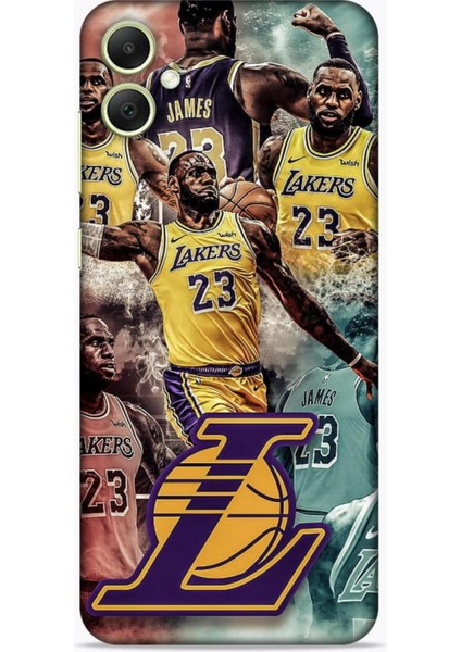 Samsung Galaxy A05 Kılıf Basketbolcular 17 Lebron 23 Lakers Yumuşak Kılıf