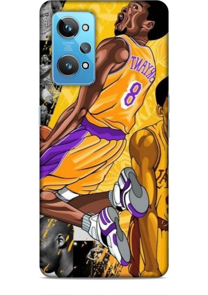 Realme Gt2 Kılıf Basketbolcular 8 Bryant 8 Sarı Baskılı Kılıf