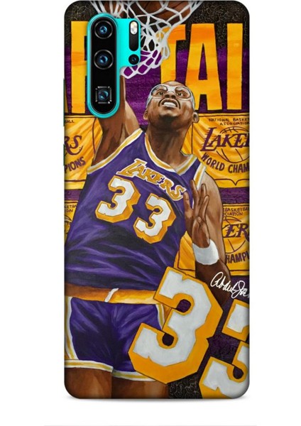 Huawei P30 Pro Kılıf Basketbolcular 23 Lakers 33 Jabbar Telefon Kabı