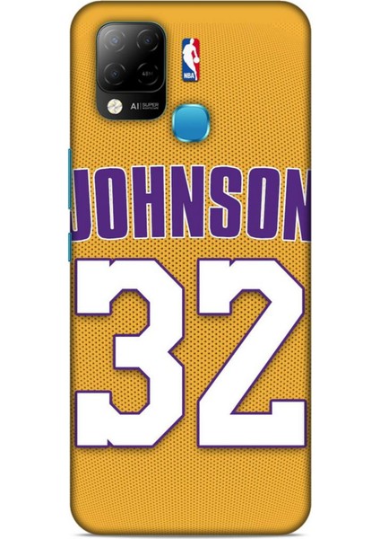 Infinix Hot 10T Kılıf Basketbolcular 19 Johnson 32 Tam Koruma Kılıf