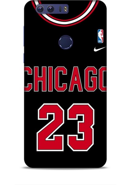 Honor 8A Kılıf Basketbolcular 1 Chicago 23 Siyah Telefon Kılıfı