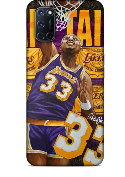 Oppo A52 Kılıf Basketbolcular 23 Lakers 33 Jabbar Telefon Kabı