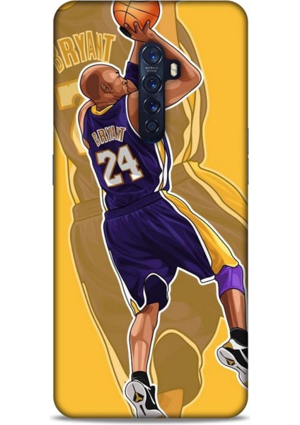 Oppo Reno 2 Kılıf Basketbolcular 9 Kobe Bryant 24 Mor Uv Kılıf