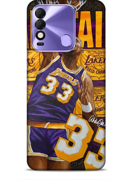 Tecno Spark 8c Kılıf Basketbolcular 23 Lakers 33 Jabbar Telefon Kabı